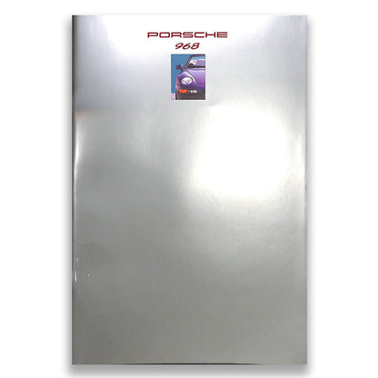 Porsche 968 UK Car Sales Brochure, #WVK 12702093 VMK 8/92