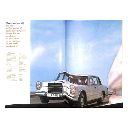 Mercedes-Benz Range Car Sales Brochure 1969