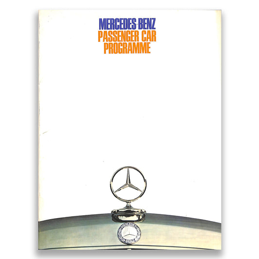 Mercedes-Benz Range Car Sales Brochure 1969
