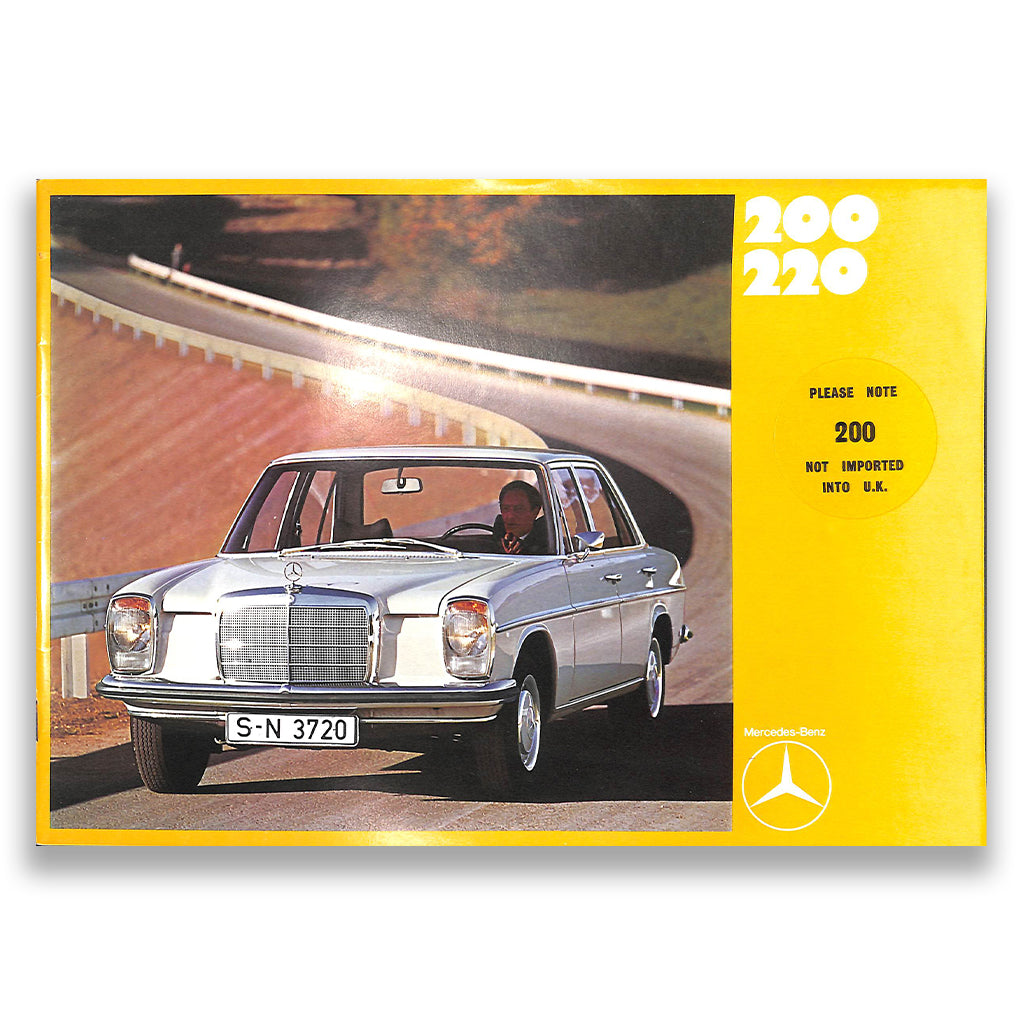 Mercedes-Benz 200 and 220 Car Sales Brochure 1970