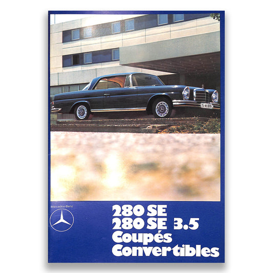 Mercedes-Benz 280SE and 280SE 3.5 Coupes and Convertibles Car Sales Brochure 1969