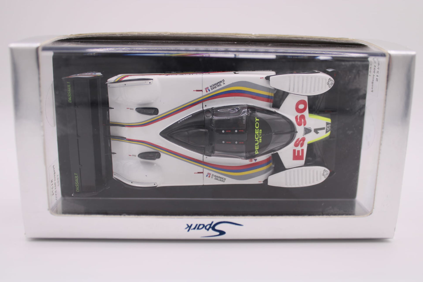 Peugeot 905 EVO2 "Supercopter" Prototype  #1 - Le Mans 1992 - Spark S1274 - 1/43 Scale Model