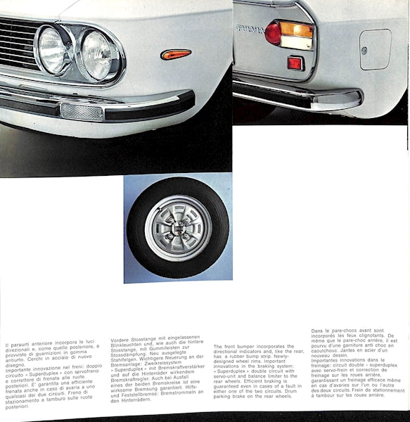 Lancia Fulvia Coupe Series 2 Car Sales Brochure #8799385 1972/73 image 4