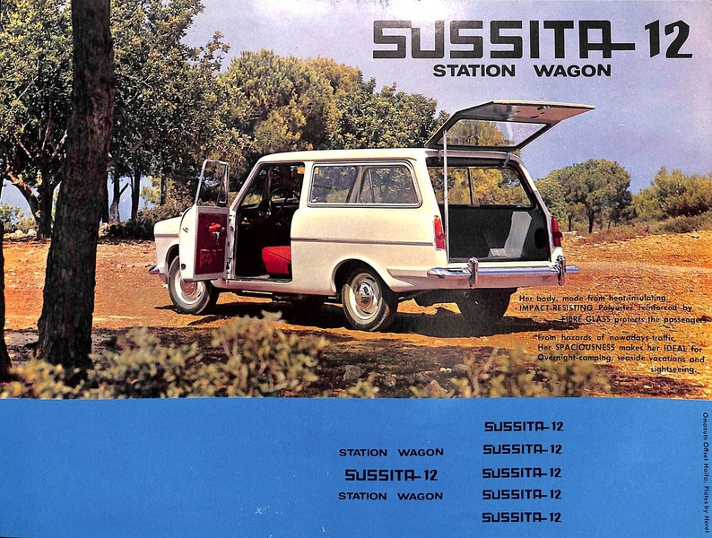 Autocars Sussita 12 Car Sales Brochure 1968 image 4