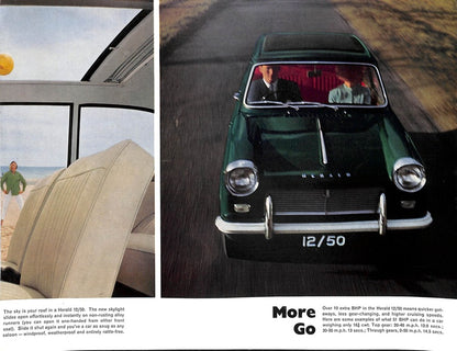Triumph Herald 12/50 Car Sales Brochure #356/963/50 1964 image 2