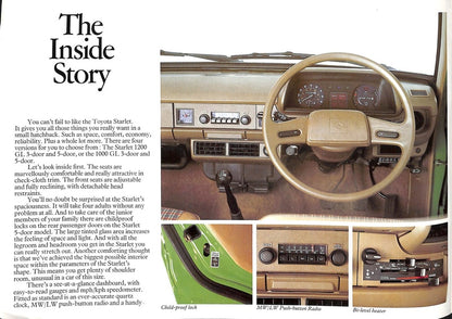 Toyota Starlet Car Sales Brochure #90177 1979 image 1