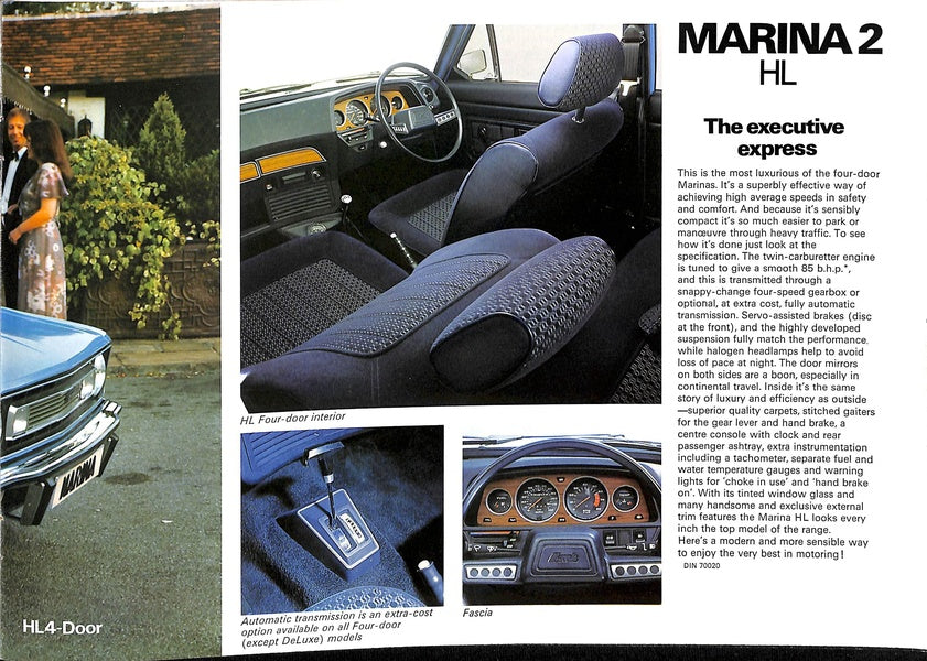 Morris Marina 2 Car Sales Brochure 3160 1977 image 14