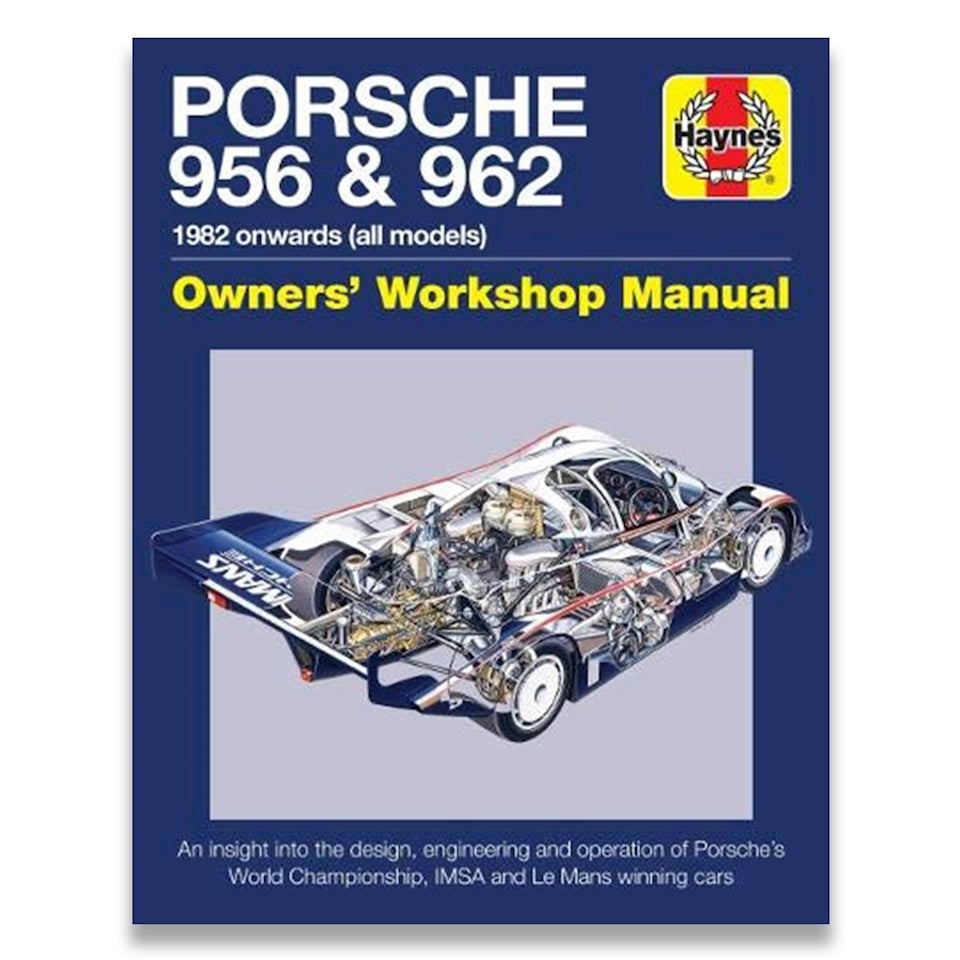Porsche 956 &amp; 962 Owners Manual image 0