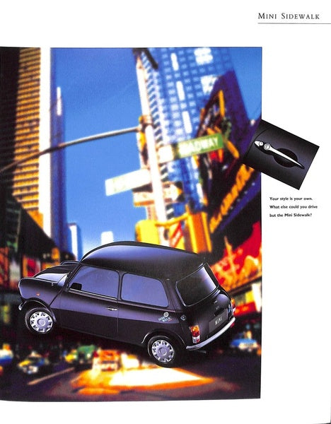Rover Mini Sidewalk Car Sales Brochure 1995 #4821 image 3