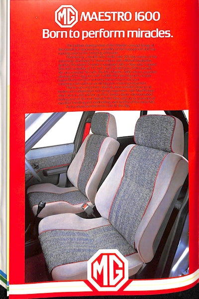 Austin Maestro Range Brochure, 1.3, 1.6, L, HLE, HLS, Vanden Plas &amp; MG #3598 1983 image 18