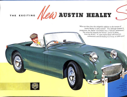 Austin Healey Sprite 'Frogeye' Car Sales Brochure 1960 #1590 image 1