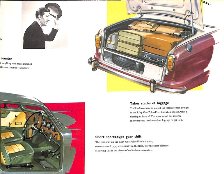 Riley 1.5 Foldout Car Sales Brochure, #D672 1957 image 6
