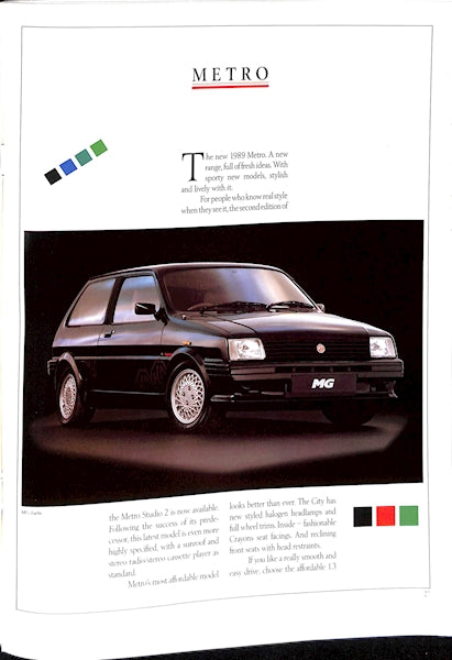 Austin-Rover Range Brochure Metro, Montego, Mini, #3904/E 1989 image 12