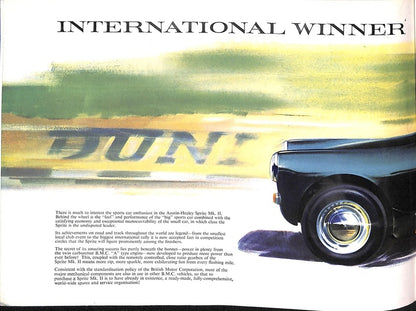 Austin Healey Sprite MkII Car Sales Brochure 1962 #1995 image 5