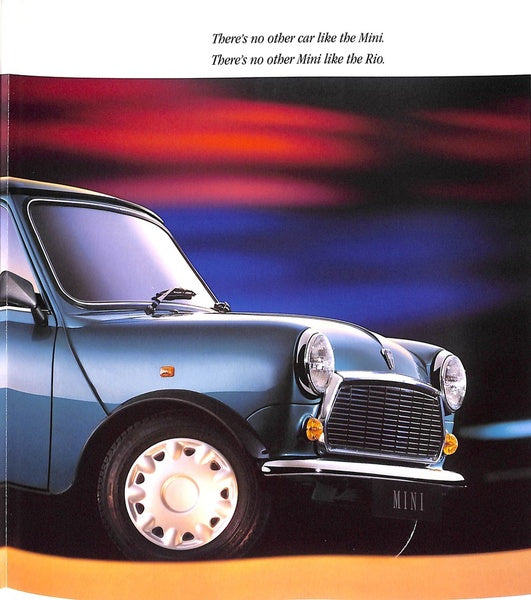 Rover Mini Rio Car Sales Brochure 1993 #4477 image 2