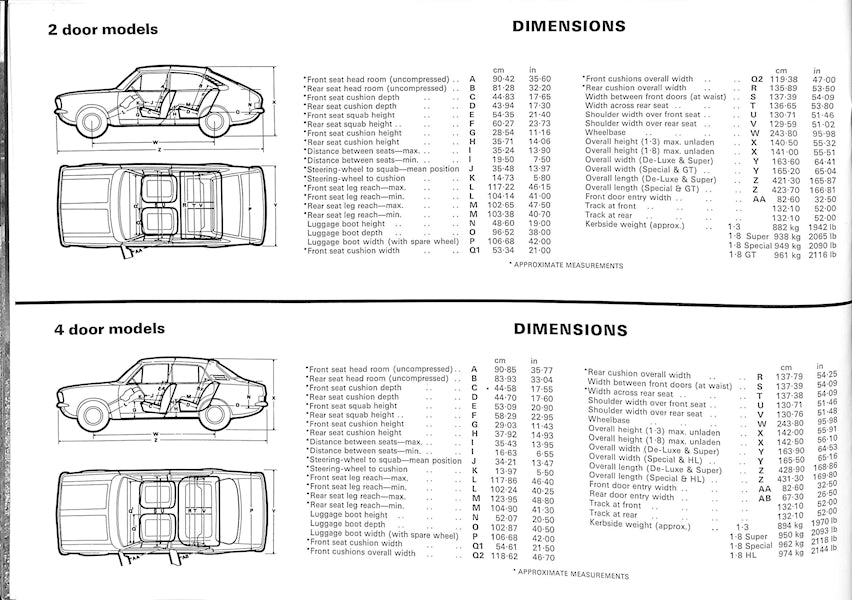 Morris Marina 2 Car Sales Brochure 3160 1977 image 17