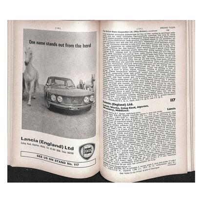 Earls Court Motor Show Guide 1968