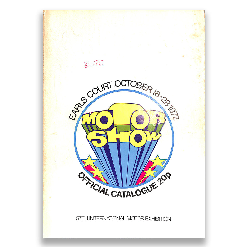 Earls Court Motor Show Guide 1972