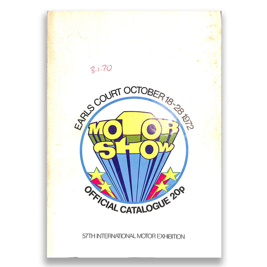 Earls Court Motor Show Guide 1972