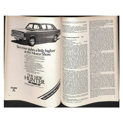 Earls Court Motor Show Guide 1974