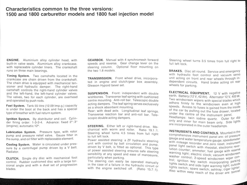 Lancia Flavia Car Sales Brochure, #8799204 1967 image 7