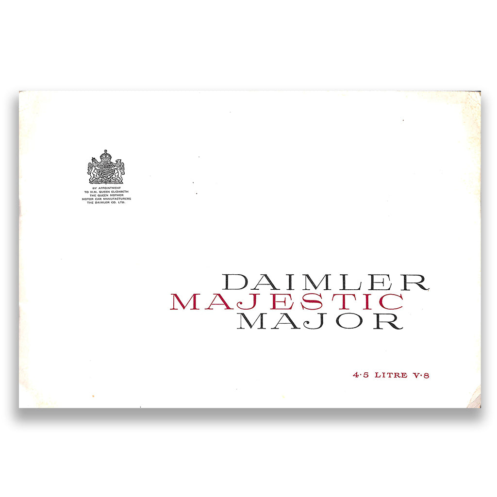 Daimler Majestic Major 8-page Large Format Brochure 1961/62