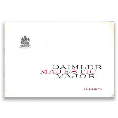 Daimler Majestic Major 8-page Large Format Brochure 1961/62