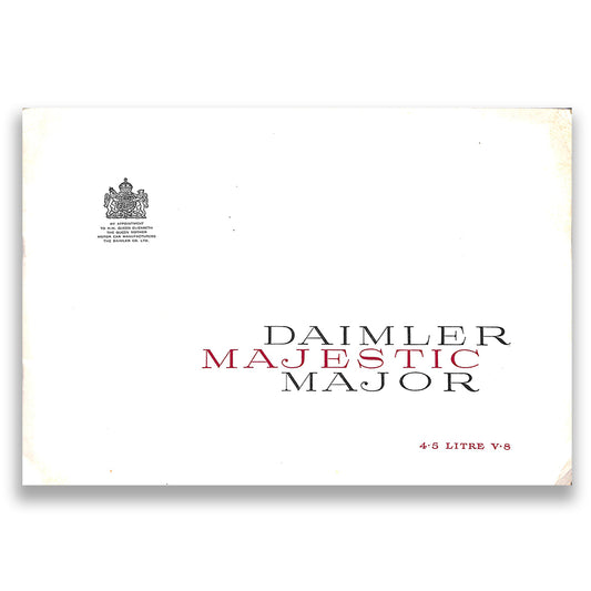 Daimler Majestic Major 8-page Large Format Brochure 1961/62