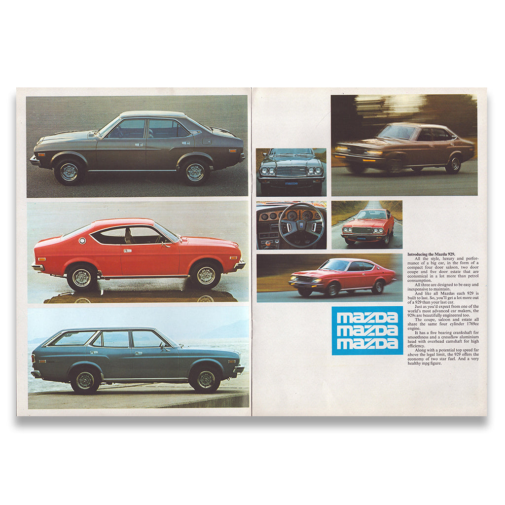 Mazda 929 Car Sales Brochure 1978