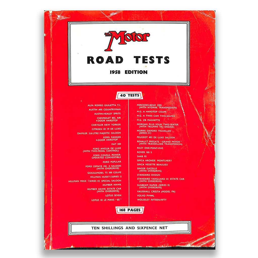 "Motor" Road Test Annual 1958