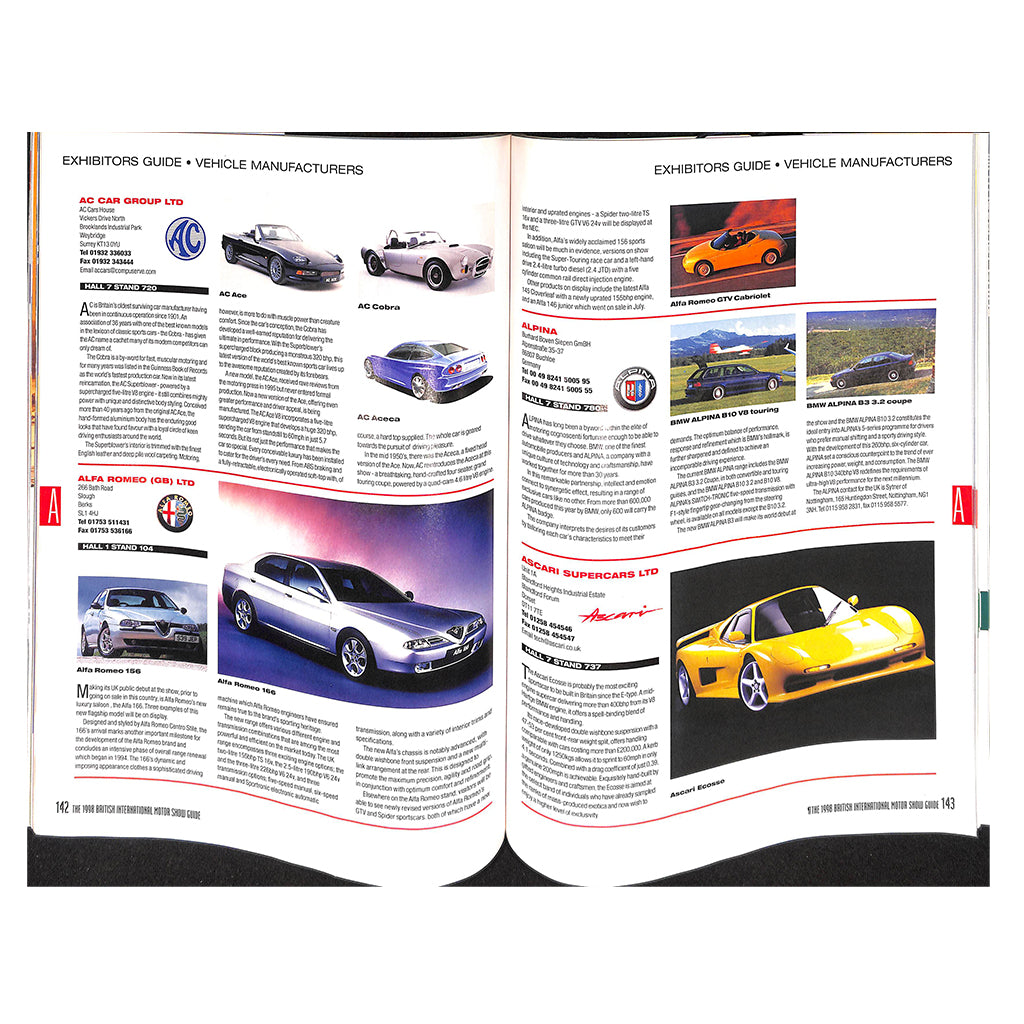 NEC Motor Show Guide 1998