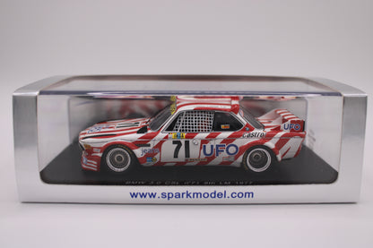 BMW 3.0 CSL "UF0 Luigi Racing" #71 - Le Mans 1977 - Spark S1573 - 1/43 Scale Model