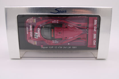 Jaguar XJR 12 Silk Cut - Le Mans 1991 #34 - Spark S0752 - 1/43 Scale Model