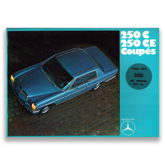 Mercedes-Benz 250C and CE Coupes Car Sales Brochure 1970